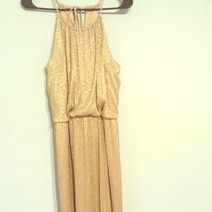 Shimmery Gold Maxi dress